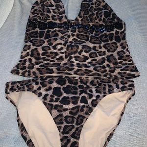 Newport News leopard bathing suit